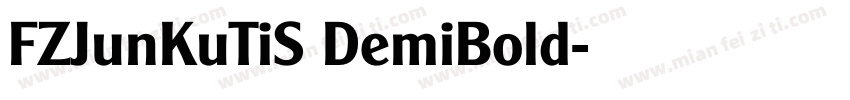 FZJunKuTiS DemiBold字体转换